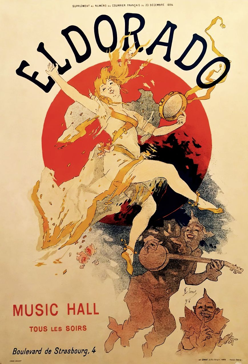900_VINTAGE-POSTER_Belle Epoque Period Poster for Eldorado Music Hall by Jules Cheret, 1895-gigapixel-scale-6_00x